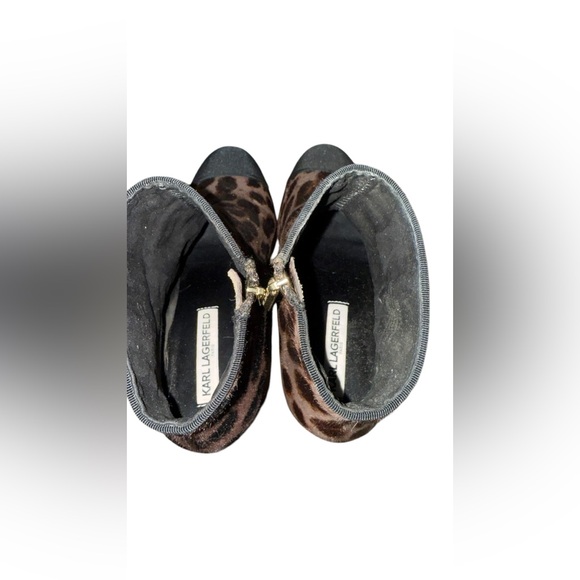 Karl Lagerfeld Lainey Bootie Heels-Leopard - Picture 10 of 10